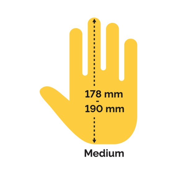 Handgröße: medium