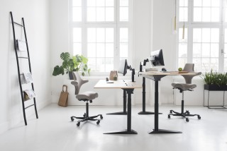 Die perfekte Büroumgebung beginnt mit einem Schreibtisch und einem Stuhl